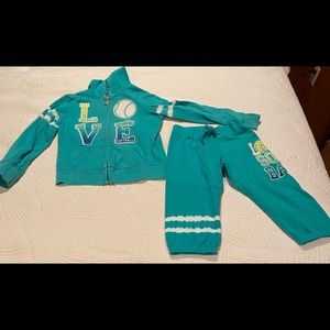 Justice Hoodie and pants size 8